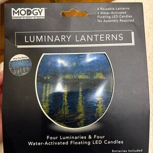 Modgy Luminary Lanterns with Floating LED Candles